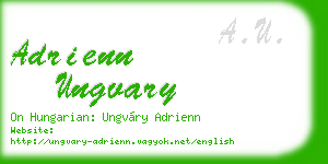adrienn ungvary business card